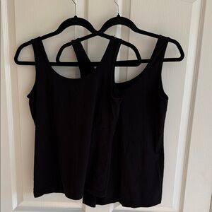 Classic Black Women's Tank Top- Felina set of 2